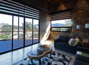 Parra del Valle Hotel Boutique的休息区