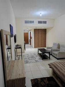 Posezení v ubytování Diamond studio Ajman one Towers
