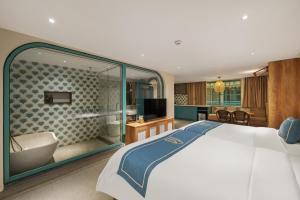 Letto o letti in una camera di Serenity Retreat