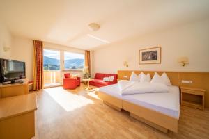 TV a/nebo společenská místnost v ubytování Hotel Seehof
