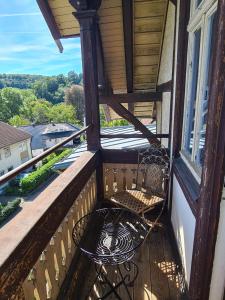 Balkón nebo terasa v ubytování Villa in Adelsheim