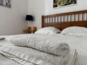 Ένα ή περισσότερα κρεβάτια σε δωμάτιο στο Peschici a Un Passo