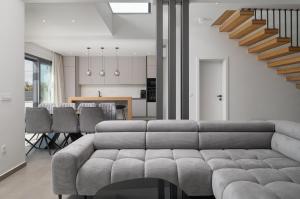 Χώρος καθιστικού στο Villa Zenith with private pool and jacuzzi