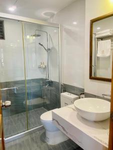 Vannituba majutusasutuses Hana Premier Apartment Da Nang