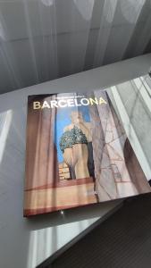 a magazine sitting on top of a shelf at Big House on Barcelona s Border in Hospitalet de Llobregat +31 photos