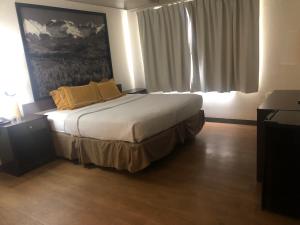 Postel nebo postele na pokoji v ubytování Budget Inn Denver Downtown