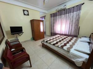 Ένα ή περισσότερα κρεβάτια σε δωμάτιο στο Hong Kong 2 Hotel Thai Binh City