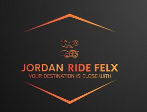 a logo for a jordanian ride flex festival at Downtown Inn Madaba in Madaba