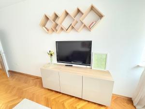 TV a/nebo společenská místnost v ubytování Franko's Cozy Apartment with garage