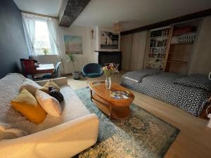 Posezení v ubytování B&B chez Sylvain