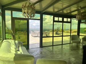 Posezení v ubytování Villa SKYVIEW