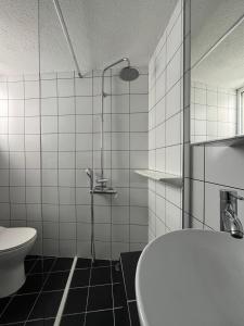 Koupelna v ubytování Lovely Studio Apartment