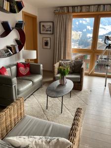 Posezení v ubytování Ferienwohnung Gartenweg