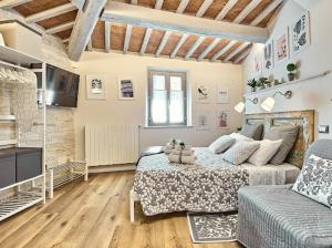 A seating area at La Casina di Rosa