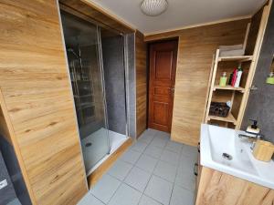 Koupelna v ubytování Apartmán U Davida