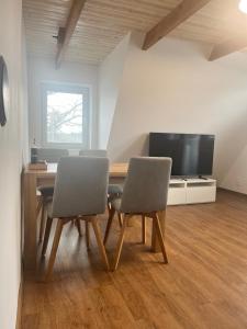 TV a/nebo společenská místnost v ubytování Apartment Lipno Hůrka