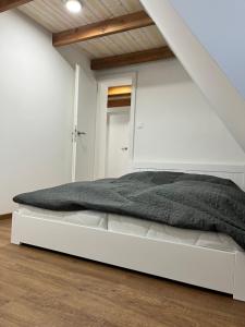 Postel nebo postele na pokoji v ubytování Apartment Lipno Hůrka
