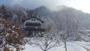Villa Bergkristall om vinteren