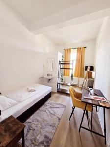 Postel nebo postele na pokoji v ubytování Hotel Kronprinz