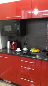 Kuchnia lub aneks kuchenny w obiekcie Apartamenty Centrum Krawiecka