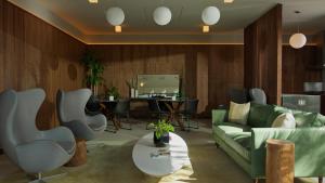 Ruang duduk di Frame Hotel - Treehouse
