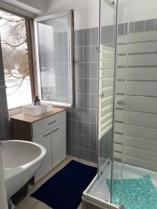 Koupelna v ubytování Apartma Confine