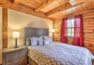 a bedroom with a bed and a window at Master Complex 12 Br Estate Experience 100 Acre in Pleasant Mount