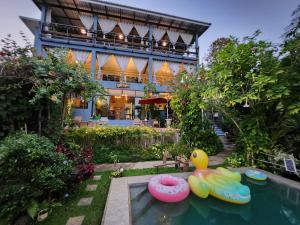 Zahrada ubytování บ้านภูคำฟ้า ดอยปู่ไข่ Baan Phu Kham Fah