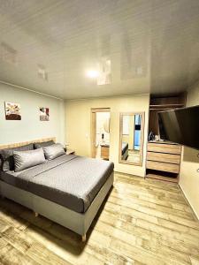 Postel nebo postele na pokoji v ubytování Hostelfc Santa Barbara