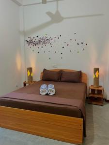Letto o letti in una camera di Shell Abay