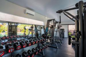 Fitness centrum a/nebo fitness zařízení v ubytování Samadiya Canggu