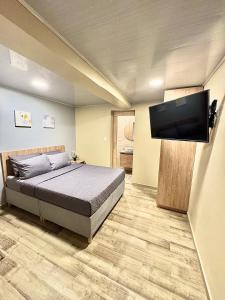 TV a/nebo společenská místnost v ubytování Hostelfc Santa Barbara