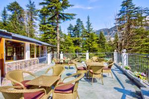Balkón nebo terasa v ubytování Hotel Greenfields