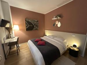 Posteľ alebo postele v izbe v ubytovaní VeronaLago B&B Accessibile
