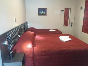 Postel nebo postele na pokoji v ubytování Motel on Carroll