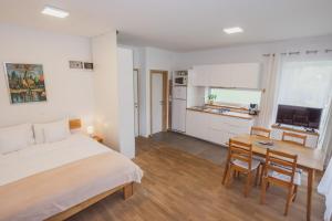 TV a/nebo společenská místnost v ubytování PR`FIK Apartments