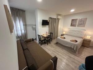 TV a/nebo společenská místnost v ubytování Habitaciones en Embajadores