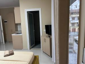 Kuchyň nebo kuchyňský kout v ubytování Hotel Erta