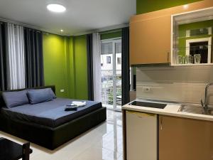 Kuchyň nebo kuchyňský kout v ubytování Hotel Erta