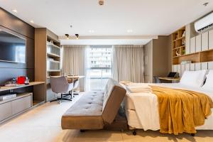 Ένα ή περισσότερα κρεβάτια σε δωμάτιο στο Belíssimo Apartamento DF PLAZA 1º Andar +27 φωτογραφίες
