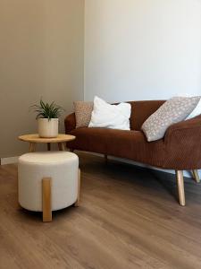 Ruang duduk di NIEUW Vakantiewoning De Peperbus
