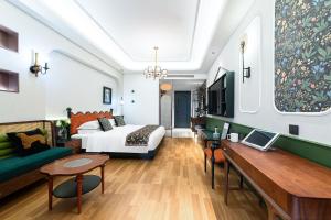 Area soggiorno di Vishan Garden Boutique Hotel 厦门维尚花园潮宿 中山路步行街店