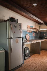 Kuchyň nebo kuchyňský kout v ubytování Camilas Beach House