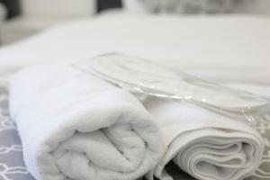 Postel nebo postele na pokoji v ubytování Ithaca