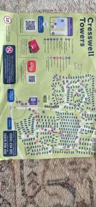 a close up of a map of a city at The Finest Hour in Cresswell