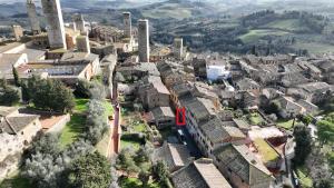 A general view of San Gimignano or a view of the city taken from Az apartmant