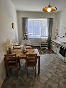 Kuchyň nebo kuchyňský kout v ubytování Rodinný apartmán U Kuby