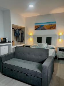 Posezení v ubytování Hostal Los Mellizos
