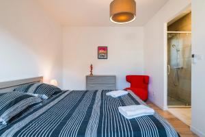 Postel nebo postele na pokoji v ubytování Villa cork contis 1