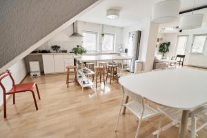 Kuchyň nebo kuchyňský kout v ubytování Matic Spacious Modern Apartment